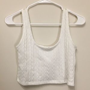 only worn once knit crop top